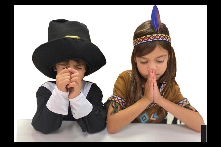 IN EVERYTHING GIVE THANKS... This week families all across America will gather to celebrate a tradition dating back long before America became a Nation, when the Natives welcomed the Puritan Pilgrims in search of a new home. Pictured above are Moss studen