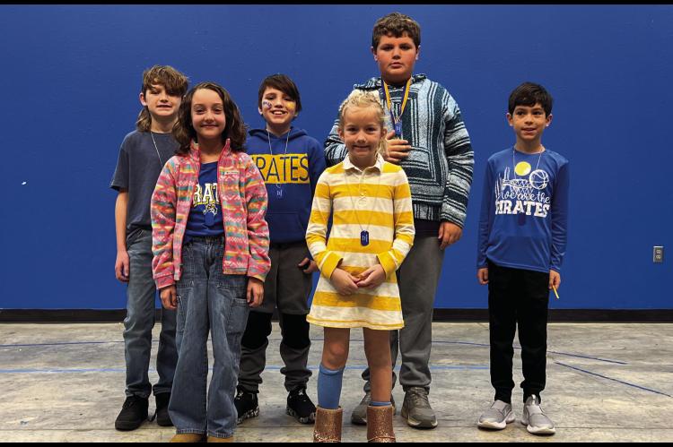MOSS TOP AR: Back row: Noble Shirley, Harley Gann, Liam Twomey, Zayden Tyra; Front row: Alexis McNaughten, Kit