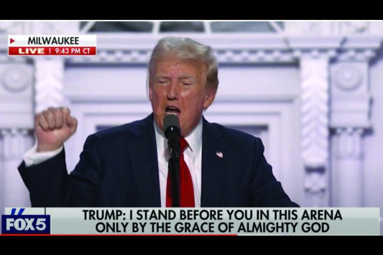 ‘I’M NOT SUPPOSED TO BE HERE’: TRANSFORMED TRUMP DELIVERS POIGNANT CONVENTION ADDRESS