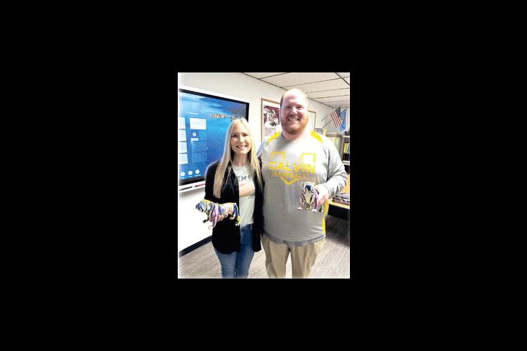 CALVIN TEACHERS’ OF THE MONTH! ELEMENTARY: TRACY LINDLEY JH/HS: BRANDON MAGGIA