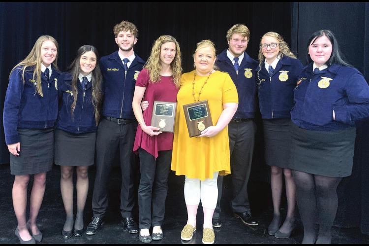 HONORARY MEMBERS OF THE WETUMKA FFA WERE RECOGNIZED AT THE RECENT BANQUET
