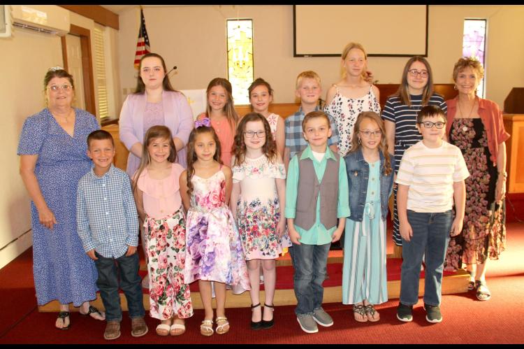 MRS. LISA PEEL’S PIANO STUDENTS PARTICIPATING IN THE ANNUAL PIANO RECITAL ARE