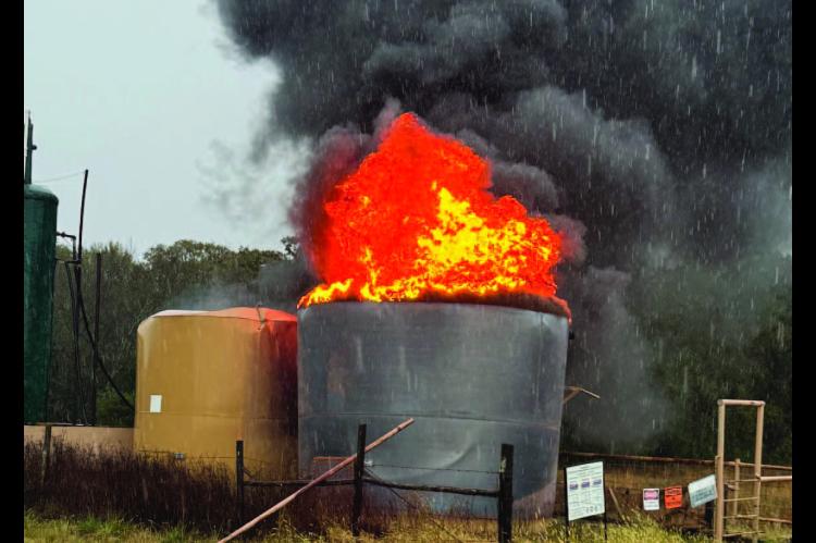 Wetumka Fire Department Responds to Tank Battery Explosion