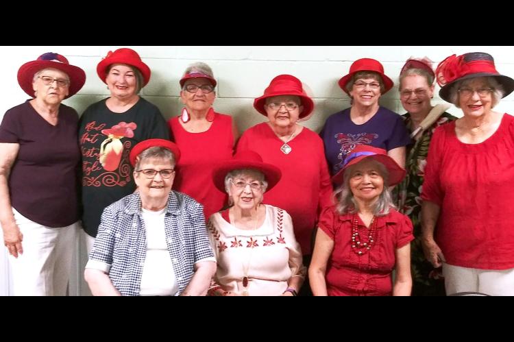 Red Hatters enjoy May luncheon