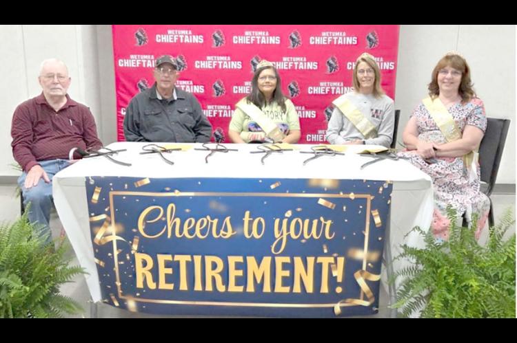 SIX WETUMKA TEACHERS WERE RECENTLY HONORED FOR DECADES OF SERVICE IN PUBLIC EDUCATION