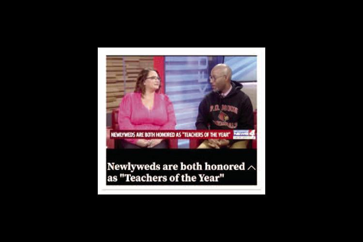 Newlyweds Are Both Honored as “Teacher of The Year”