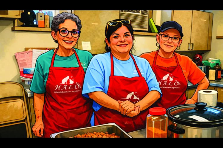 HALO KITCHEN QUEENS, Diana Hardwick, Connie Johnson Sands and Jackie Rippee