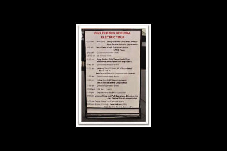 Clearview Citizens Attend East Central Electric 2025 Friends of Rural Electric Tour