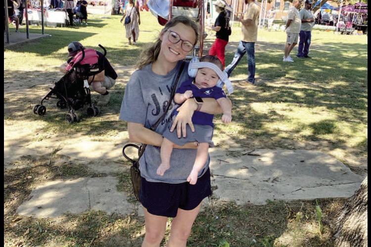 Lexi Wainscott with little Stetson Maxwell