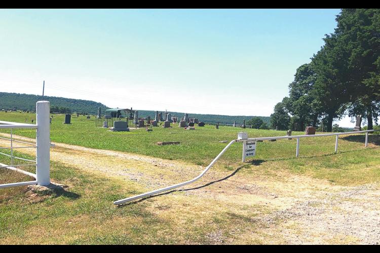 Carson Cemetery gate vandalized