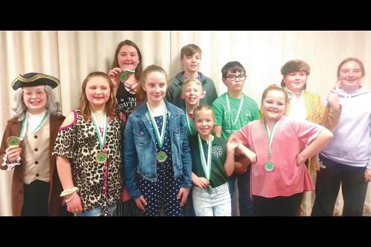 Stuart students place in Hughes County 4-H Public Speaking contest