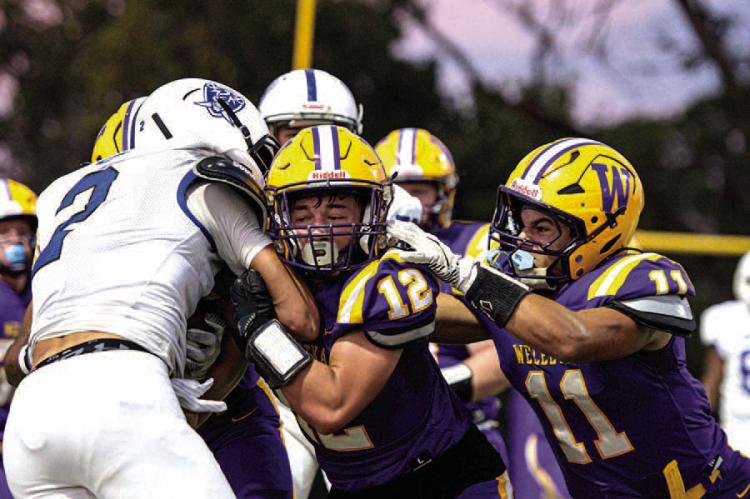 Noah Hare and Paul Lowry combine to stop the Cyril Offense