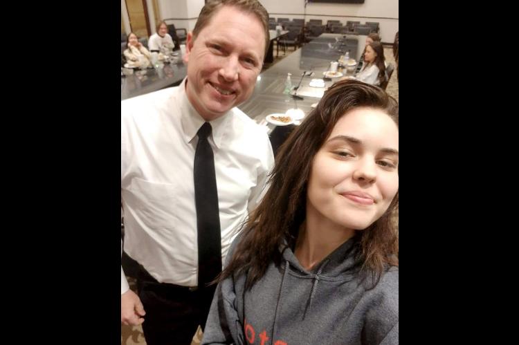 Azura Bowman serves as page for Legislature