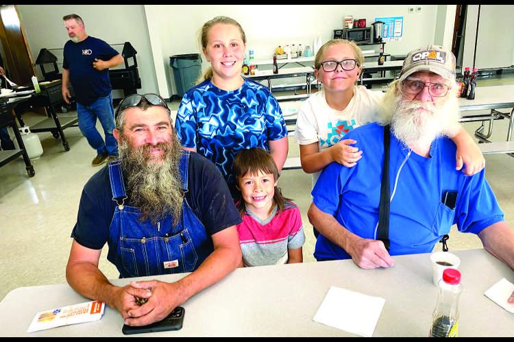 The Ramsey Family had a great time at the Wetumka Kiwanis Pancake Breakfast this past week. Pictured above are (seated): Jeremy, Wesley, and Ricky Ramsey. Standing: Preston and Caden Ramsey.