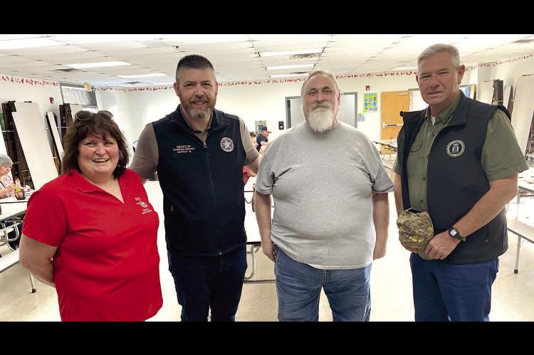 WETUMKA KIWANIS HELD THEIR ANNUAL PANCAKE BREAKFAST LAST WEEK... It drew a large crowd, as usual, including both state legislators from the Wetumka District. Pictured above are CEO of East Central Oklahoma Family Health Center Donna Dyer, State Senator Jo