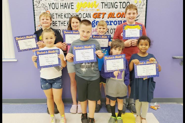 WELEETKA ELEMENTARY STUDENTS OF THE MONTH FOR MAY 2022 ARE