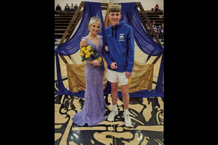 AVA O’KELLEY CROWNED MOSS HOMECOMING QUEEN GRADY MILLS CROWNED KING 