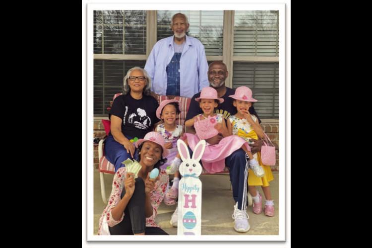 Bush Family Enjoying Easter SundayFrench