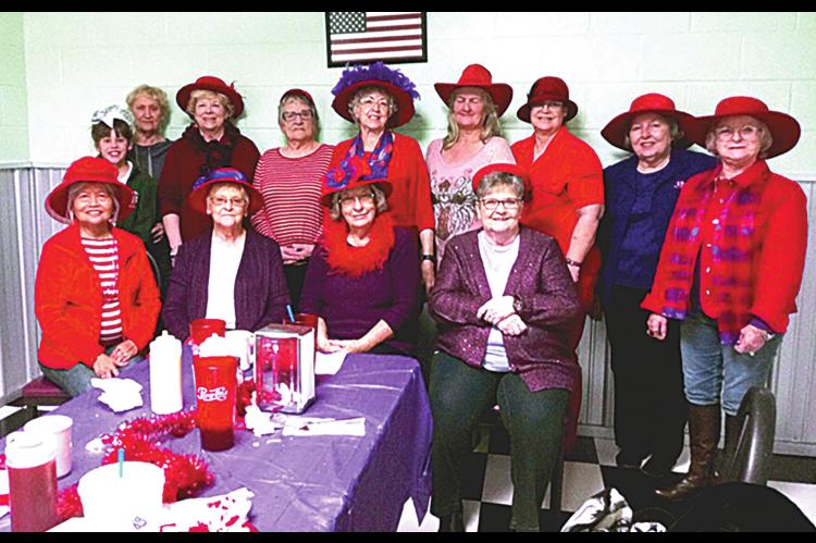 Red Hatters enjoy Valentine