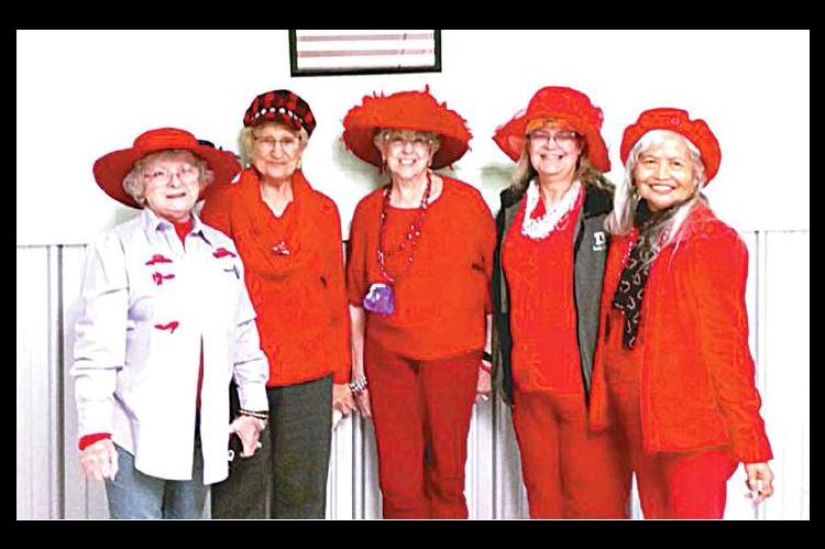 Red Hatters enjoy January get-together