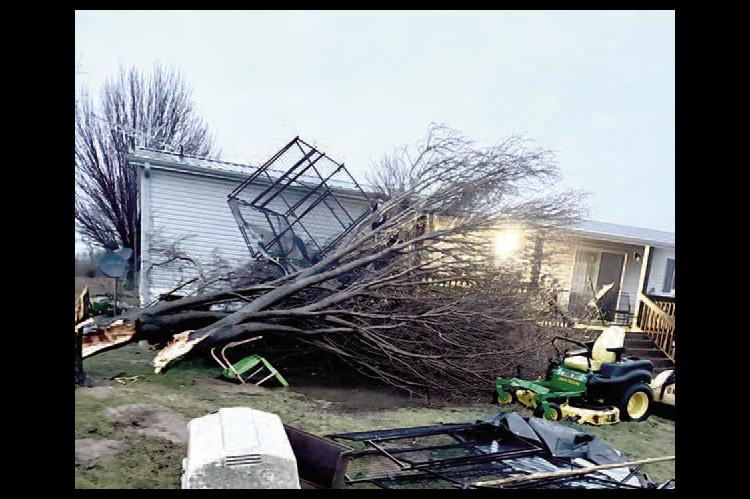 Storm damage from Monday night’s storm was reported across the county, including the townof Dustinwhich is pictured above. If you have any storm damage to report, you can contact the Hughes County Assessors Office at 405- 379-3862.