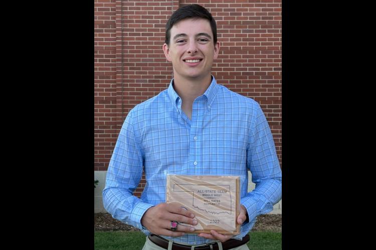 Kates selected to the Middle West All-State Baseball Team