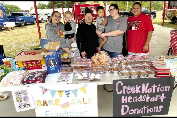 CREEK NATION HEADSTART IS VALUABLE PART OF THE WETUMKA COMMUNITY! Representing that Nation at Sucker Day were Ashlie Boggs, Sohie Boggs, Brentnie Proctor, Bentley Tiger, Mave Proctor, Michelle Yahola.