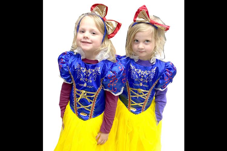 SEEING DOUBLE? No, your eyes are just fine! There were two Snow Whites in Wetumka this Halloween. Twins Octavia and Olivia Dinscore looked like royalty at Wetumka Elementary.