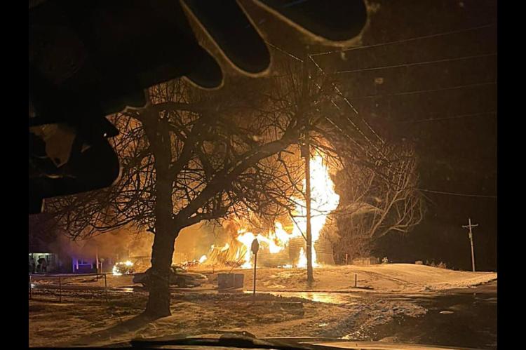 Calvin home total loss; family of 9 not injured