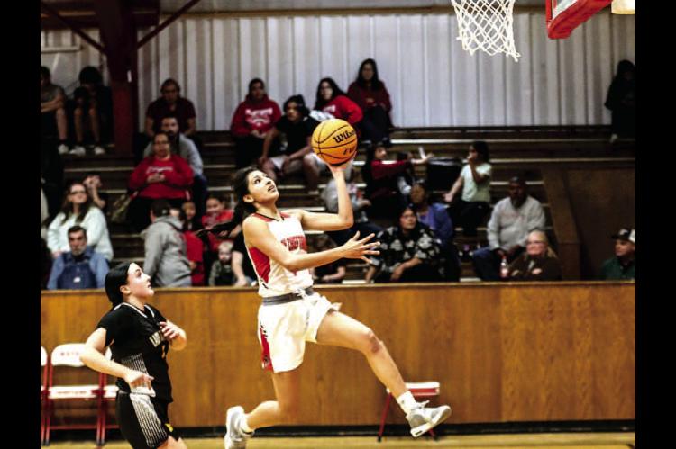 Jaden Fish lays it in for 2 on Wetumka Senior Night!