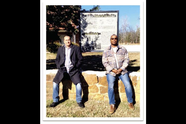 David Frank and Chief Peace Eagle Touring the Sites