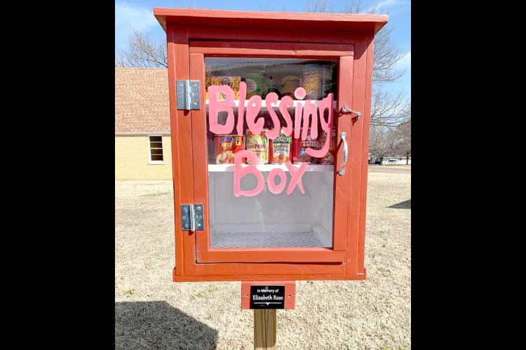 BLESSING BOX AT WETUMKA FIRST UNITED METHODIST CHURCH