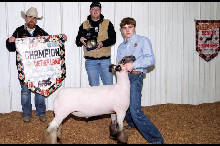 Hughes County Junior Livestock Show Tate Kesse - Grand Champion Whether Lamb