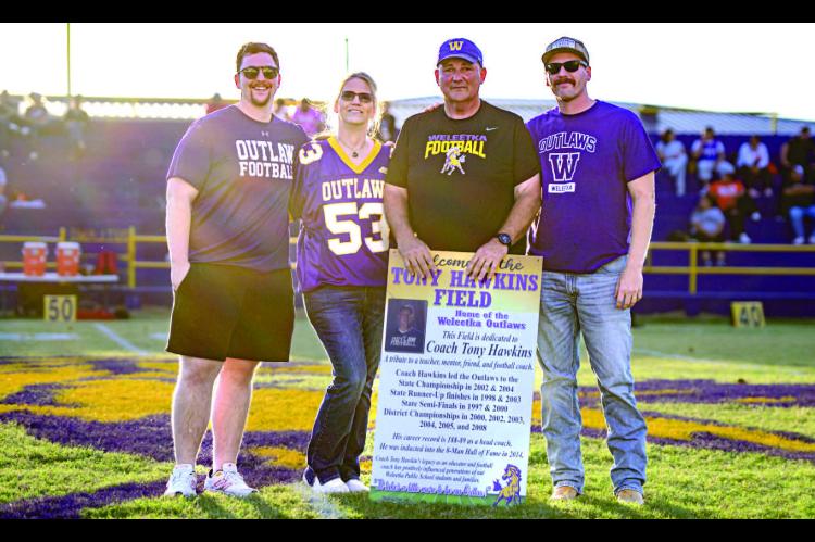 Weleetka Schools Honor Coach Tony Hawkins with Field Dedication 