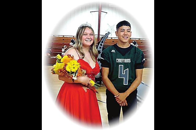Kayla Williams crowned Graham-Dustin Homecoming Queen by Trenton Morgan