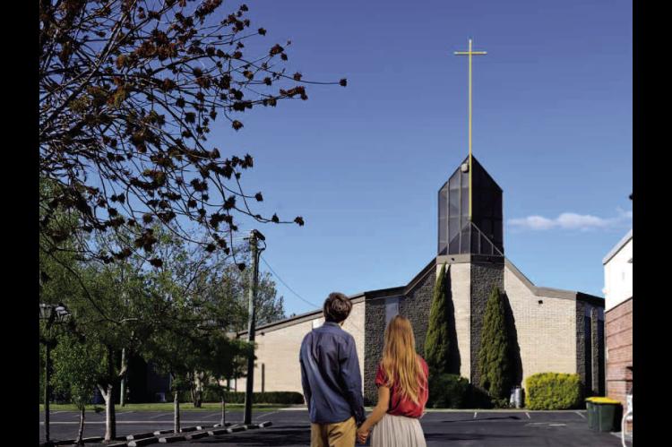 LOCAL COUPLE SEARCHING FOR CHURCH WHERE NO ONE WILL USE THE PHRASE ‘LOVE ON YOU’