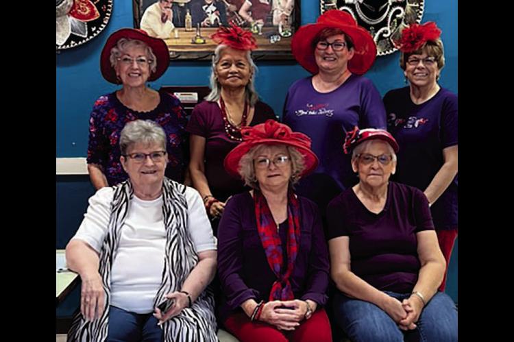 Hughes County Red Hatters enjoy luncheon