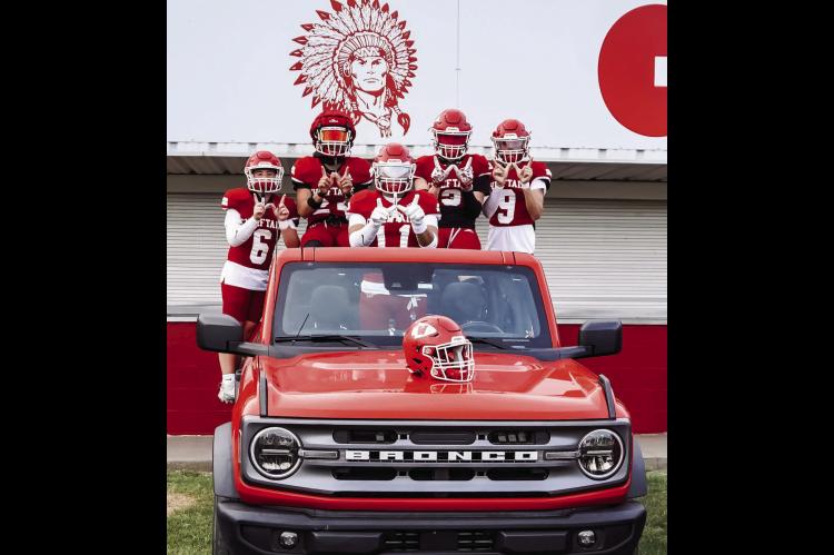 Wetumka Chieftains are ready to roll! Levia Maas, Dario Silla, Dwayne Lowe, Noah Lee, and Bradyn Young are loaded up and ready to take on Savanna on the road this Thursday