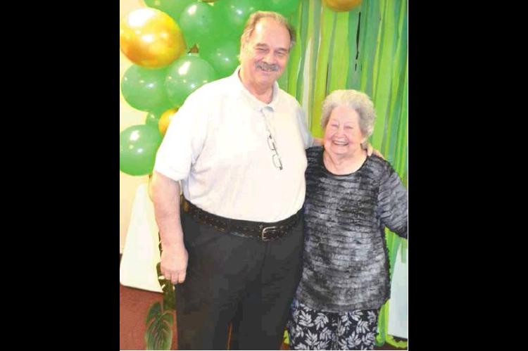 Alyne Smith enjoys friends and family at birthday party