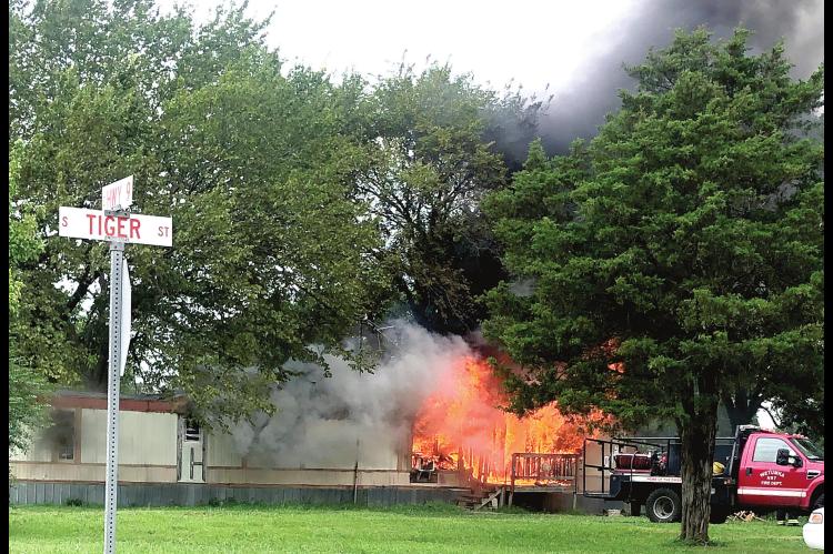 WETUMKA HOME DESTROYED BY FIRE...