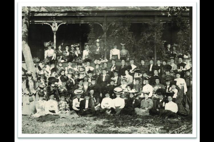 Indian Territory Federation of Women’s Clubs annual meeting in McAlester, 1905 (1068, Oklahoma Historical Society Photograph Collection, OHS).