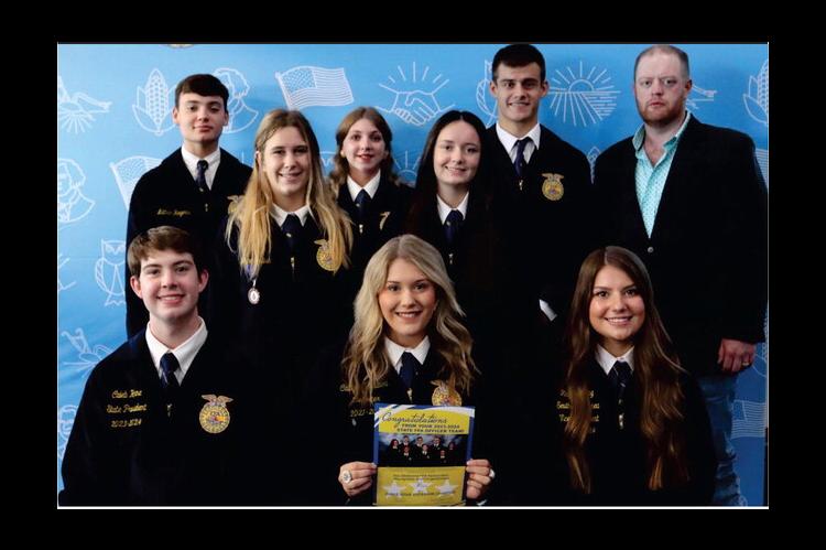 THE MOSS FFA OFFICER TEAM RECENTLY ATTENDED THE CHAPTER OFFICER LEADERSHIP TRAINING (COLT) CONFERENCE.