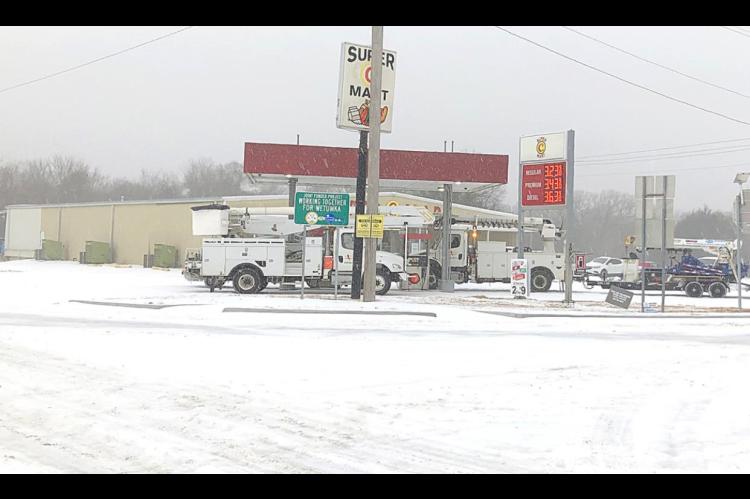 Snow & sleet arrive in county