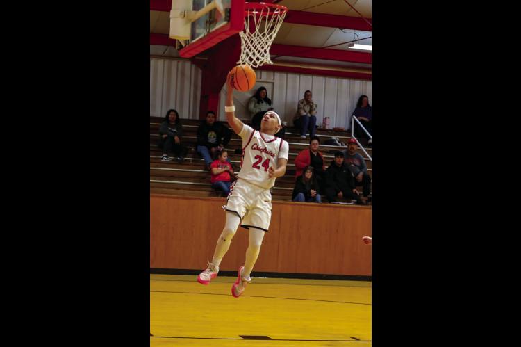 Wetumka Chieftains—Dario Silla with the layup! Good for two!