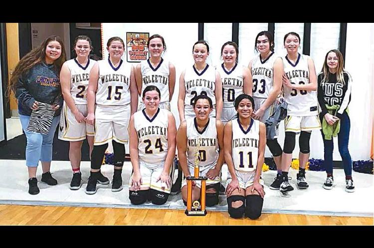 Weleetka girls finish third