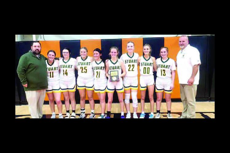 Lady Hornets with their 3rd place in Davenport Tournement.