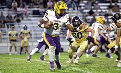 Jakory Bagby rushes for a first down