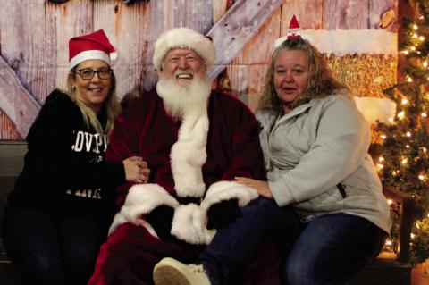 Joye Amaral and Kathryn Bain told Santa (Bill Cagle) what they’d like for Christmas and he thought it was hilarious. We’ll see if he brings what they asked for!
