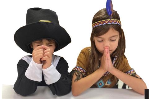 IN EVERYTHING GIVE THANKS... This week families all across America will gather to celebrate a tradition dating back long before America became a Nation, when the Natives welcomed the Puritan Pilgrims in search of a new home. Pictured above are Moss studen