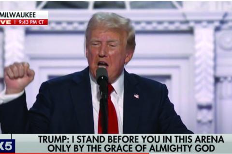 ‘I’M NOT SUPPOSED TO BE HERE’: TRANSFORMED TRUMP DELIVERS POIGNANT CONVENTION ADDRESS